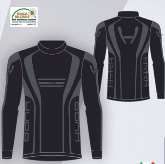 Термобелье детское -куртка  HYRA.   Арт 9428 black-anthracite