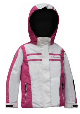 Детская горнолыжная куртка  HYRA.   Арт. HJG4383-191 white-red