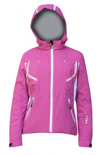Горнолыжная куртка  HYRA  Арт.HLG1340-49 fuxia-white