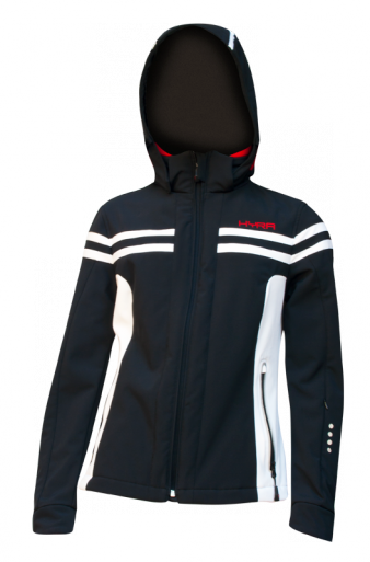 Горнолыжная софтшеловая куртка HYRA. Арт. HLG 5366 white-black Горнолыжная софтшеловая куртка HYRA. Арт. HLG 5366 white-black
